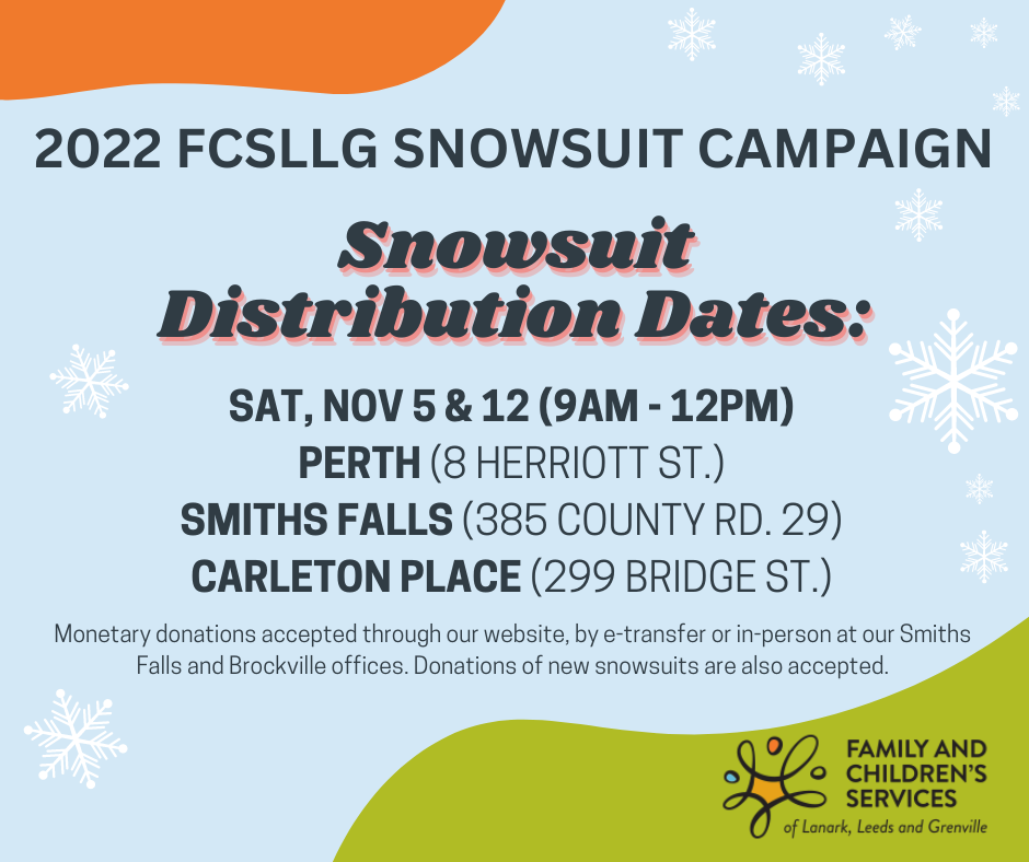 2022 FCSLLG Snowsuit Campaign - Family and Child Services of