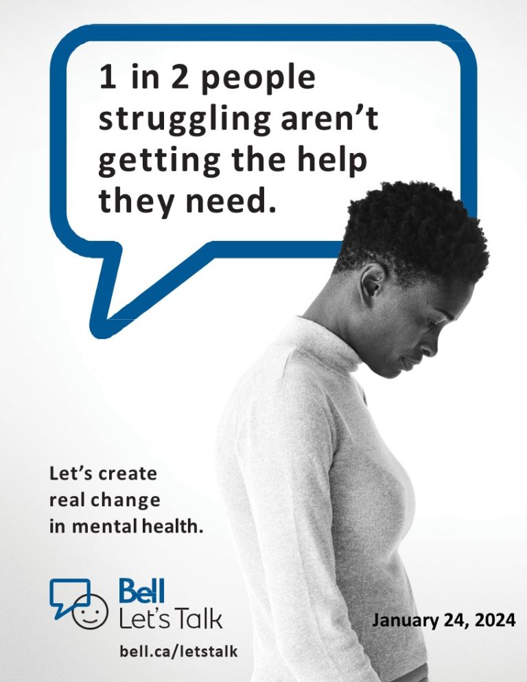 Bell Let’s Talk Day January 24th Family and Child Services of